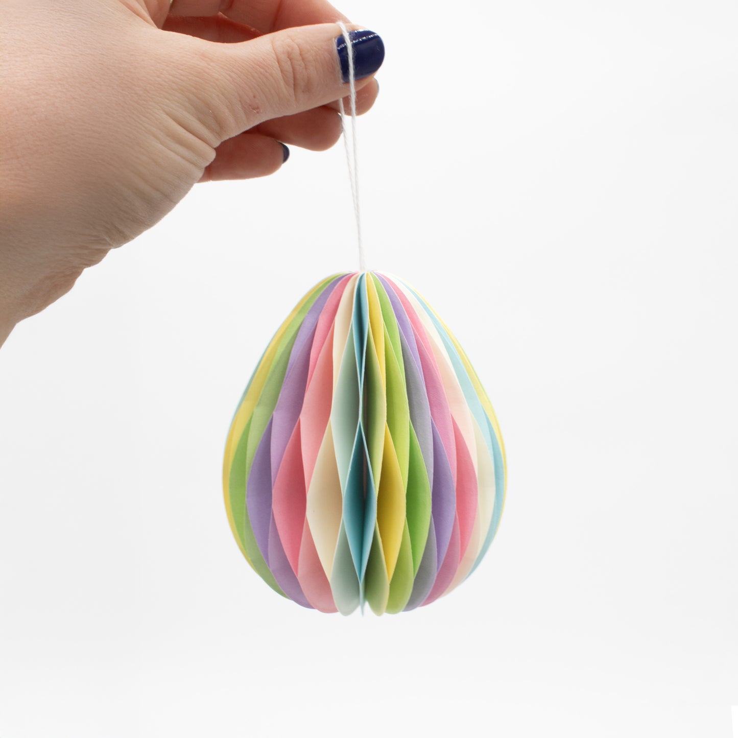 Ostereier aus Papier zum Aufhängen multicolor bunt