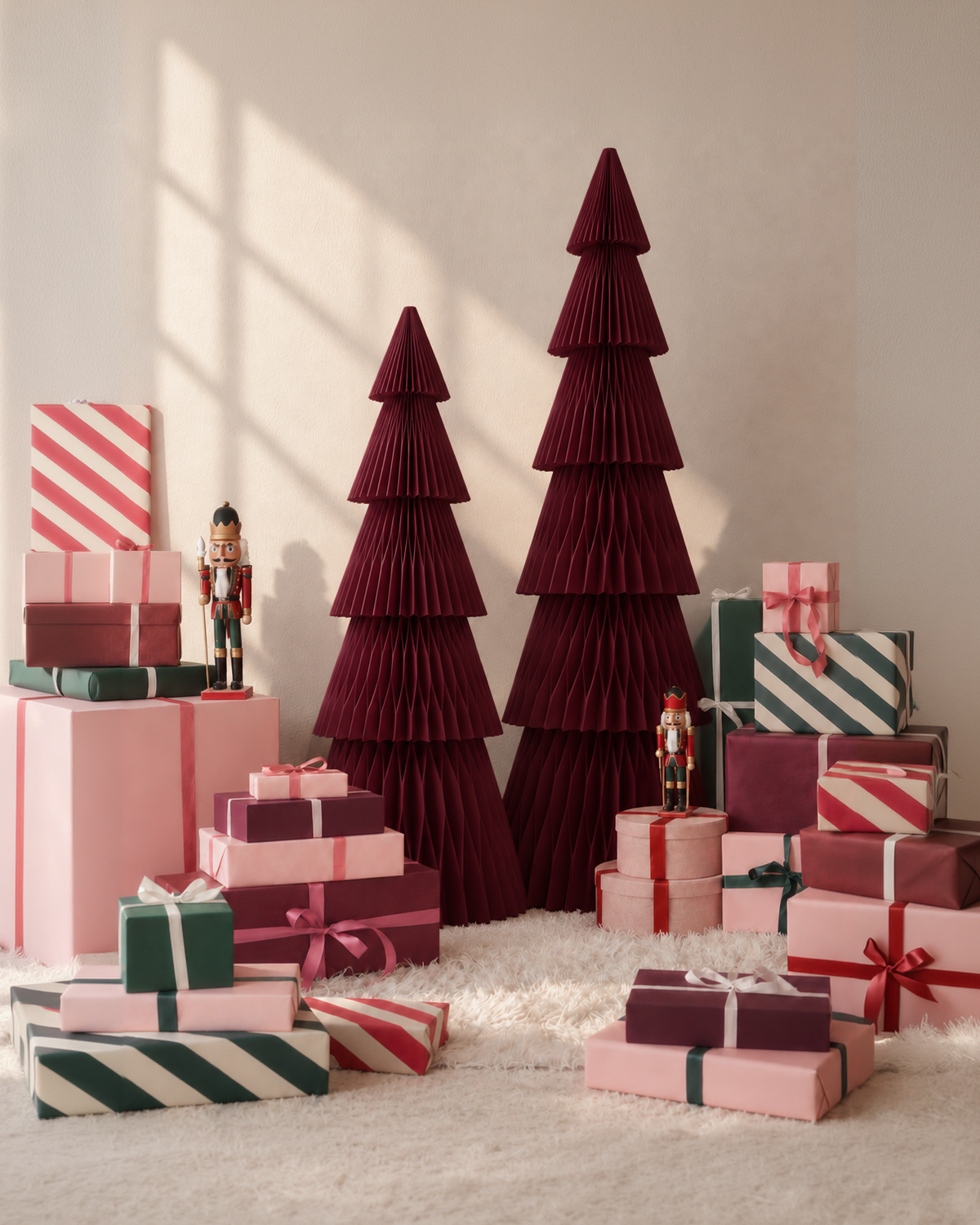 XXL Papier-Weihnachtsbaum Tilda – 120 bis 300 cm