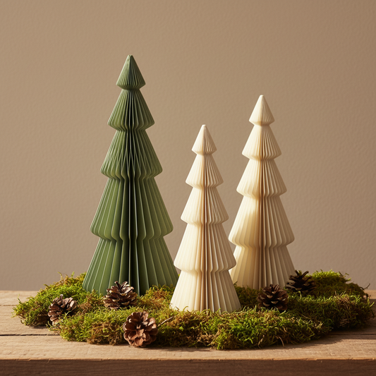 SANNA Stilvoller XL Papierbaum Weihnachten