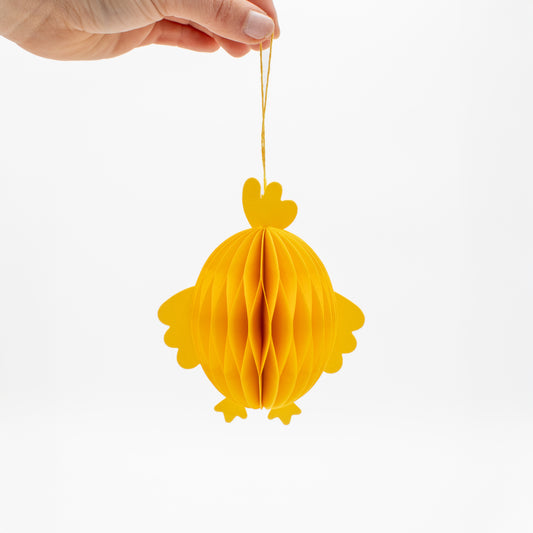 hängende Papier Küken Deko – Osterstrauch Accessoire Küken gelb