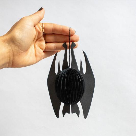 Papier-Fledermaus zum Aufhängen – Halloween-Deko, 15 & 20 cm
