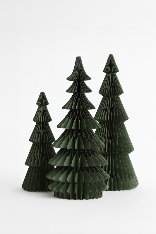Papier-Weihnachtsbaum Freya – 60 cm, Faltendesign