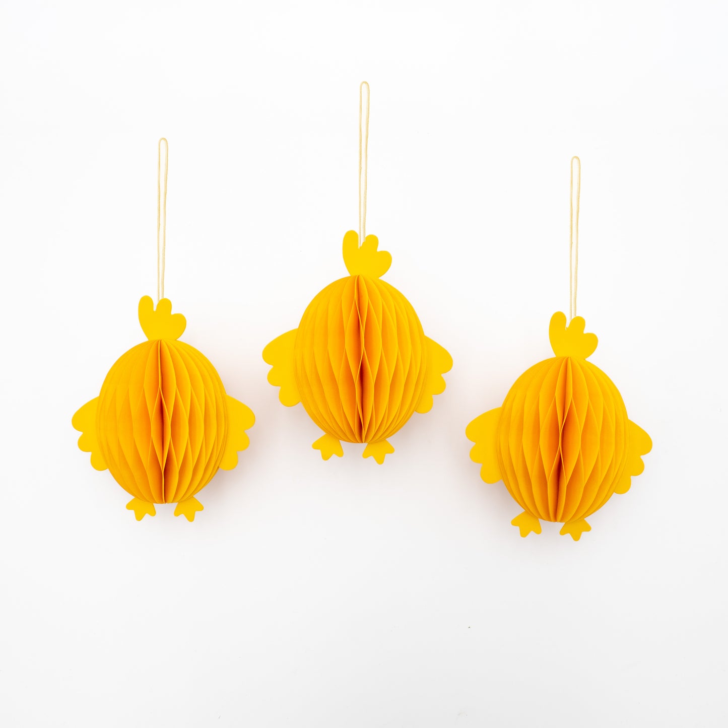 hängende Papier Küken Deko – Osterstrauch Accessoire Küken gelb