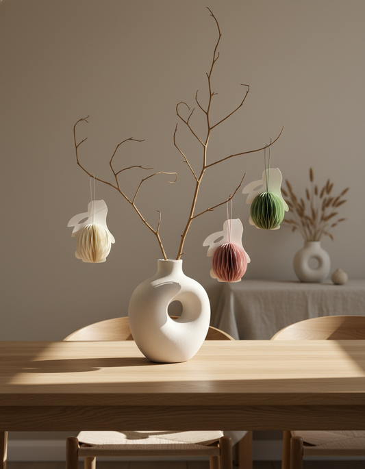 hängende Osterhasen Set Pastell