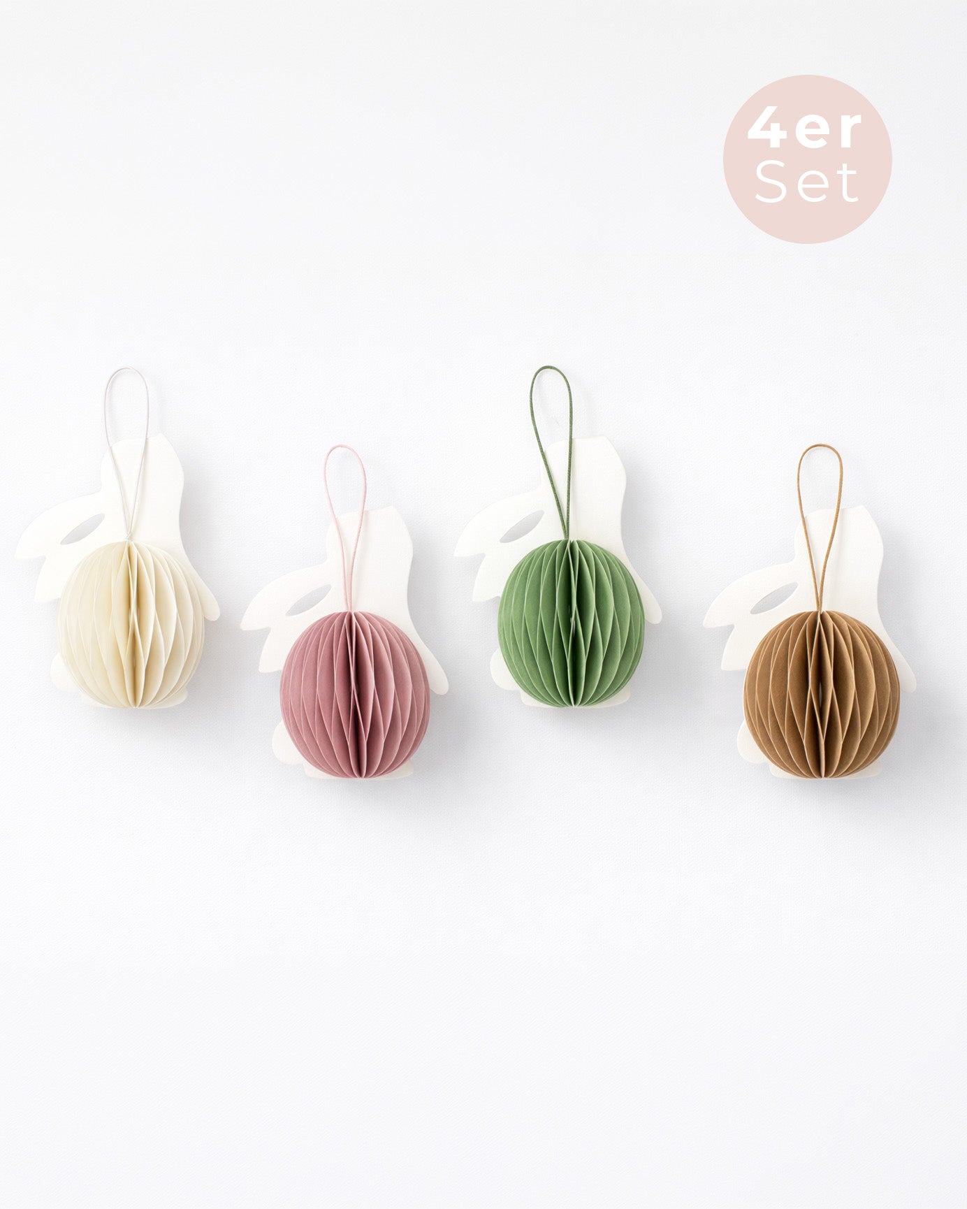 hängende Osterhasen Set Pastell
