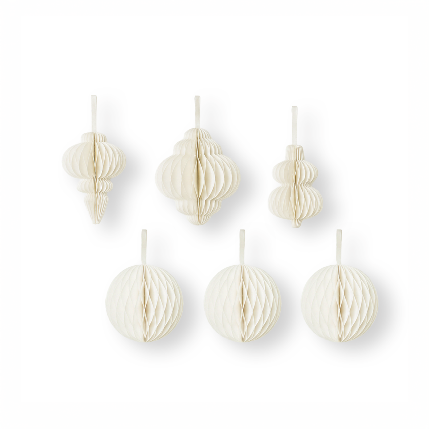 Christbaumschmuck aus Papier – Kugeln & Ornamente grün