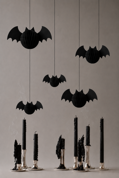 hängende Fledermäuse Papier SET