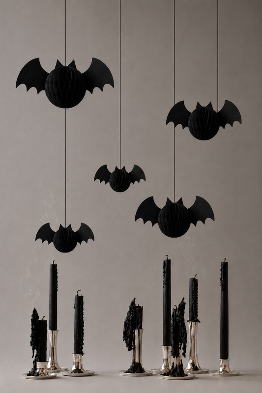 hängende Fledermäuse Papier SET
