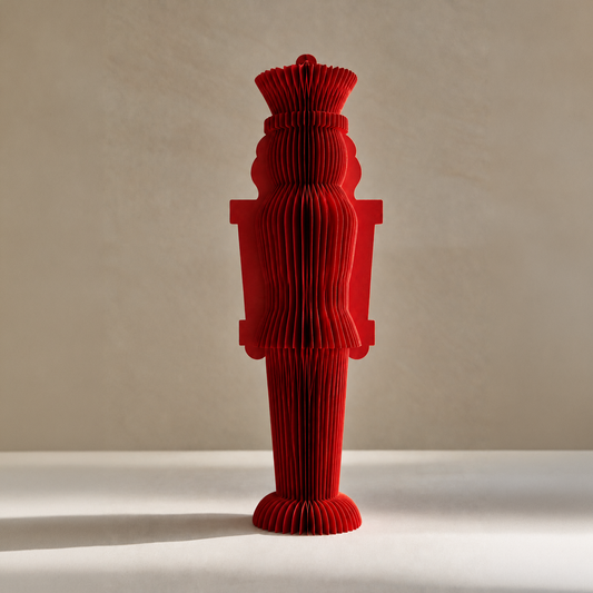 Papier-Nussknacker – Tischdeko Weihnachten, 30 cm