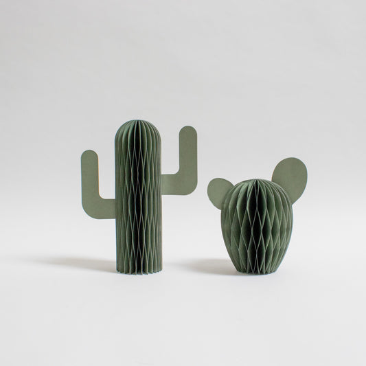 Sustainable paper cactus decoration