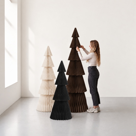 XXL Papier-Weihnachtsbaum Tilda – 120 bis 300 cm
