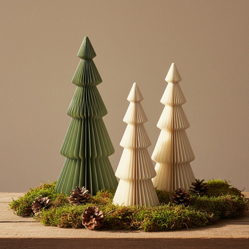 SANNA Stilvoller XL Papierbaum Weihnachten