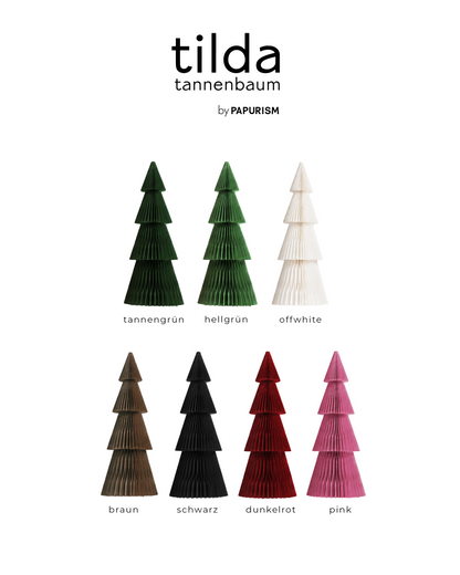 XXL Papier Weihnachtsbaum Tilda | 120–300 cm