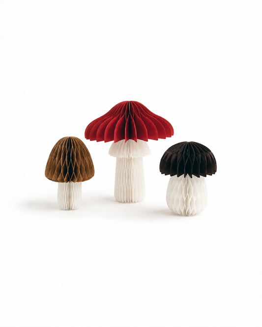 Papierpilze für Herbstdeko