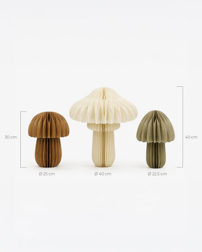 XL Papierpilz | Schaufensterdeko Herbst