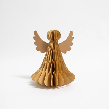 Papier-Engel 15 cm in Goldbraun