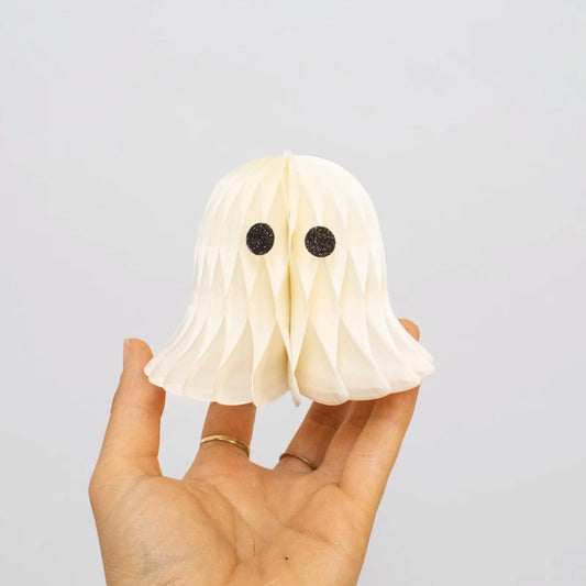 Papier-Geister zum Aufhängen – Halloween-Deko, 8 & 13 cm
