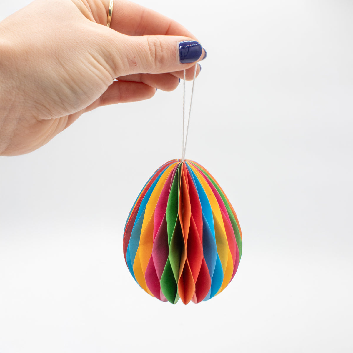 Papier-Ostereier zum Aufhängen Multicolor – 6 & 9 cm