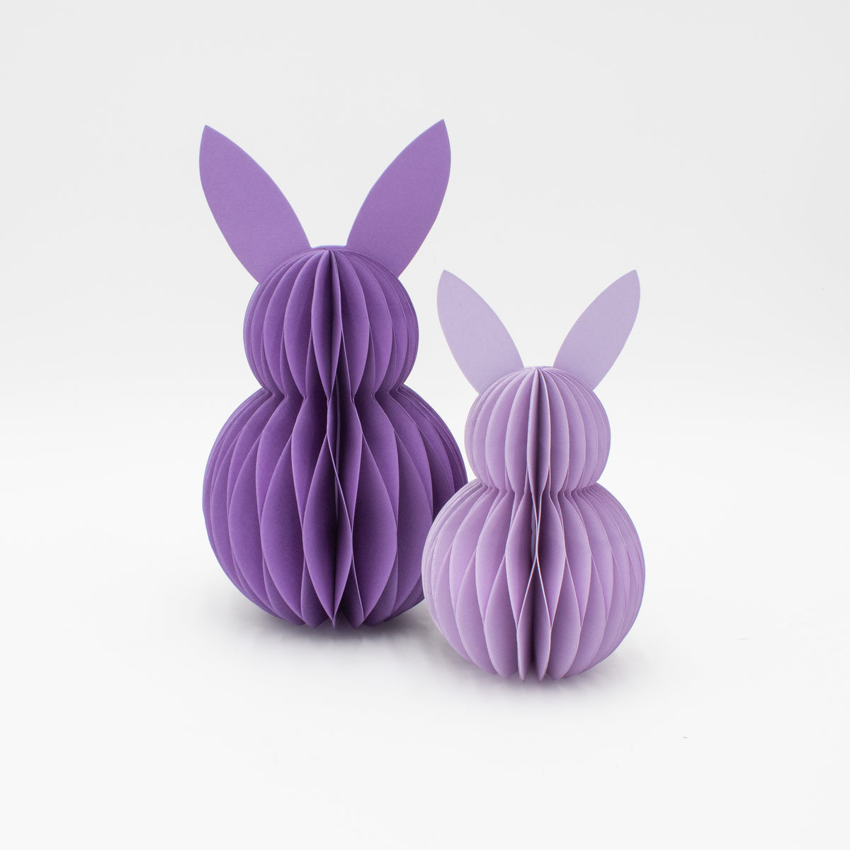 Papier-Osterhase minimalistisch in Lila & Flieder