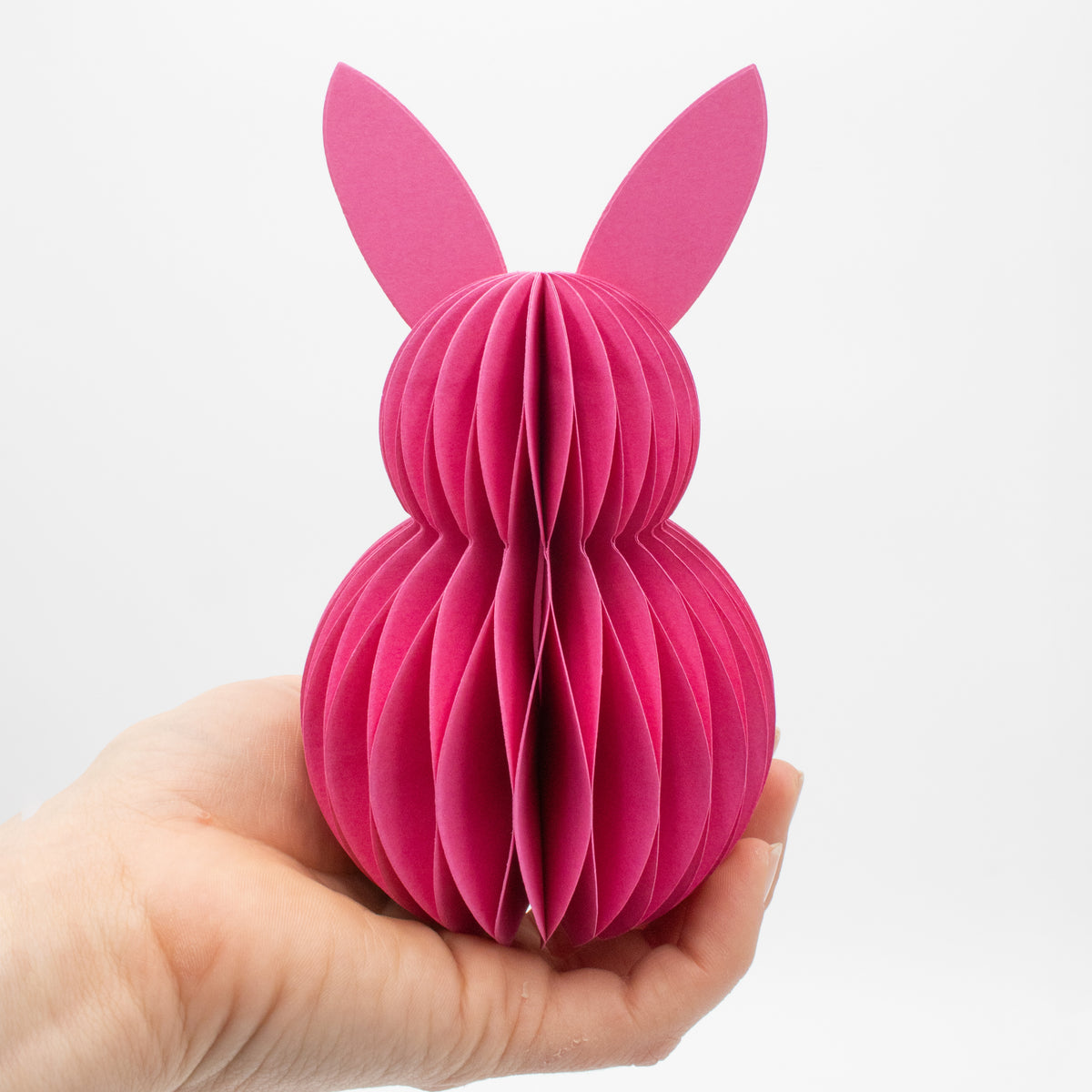 Papier-Osterhase minimalistisch in Pink