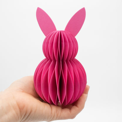 Papier-Osterhase minimalistisch in Pink