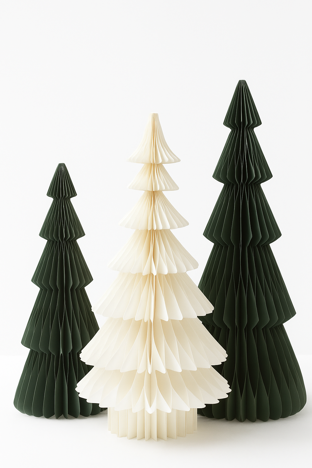 Papier-Weihnachtsbaum Freya – 60 cm, Faltendesign