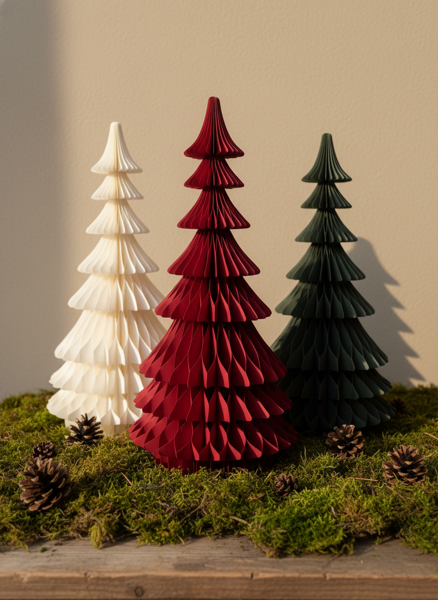 Papier-Weihnachtsbaum Freya – Farbübersicht