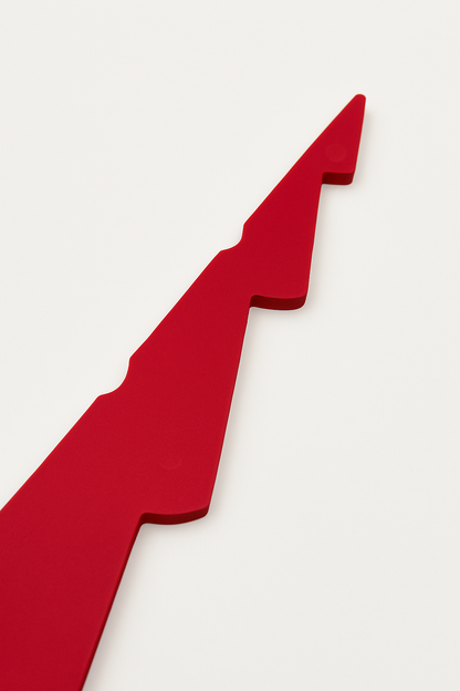 Papier-Weihnachtsbaum klein in Rot – liegend