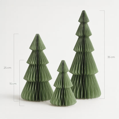 Papier-Weihnachtsbaum klein in Salbeigrün