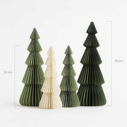 Papier-Weihnachtsbaum klein in Weiß