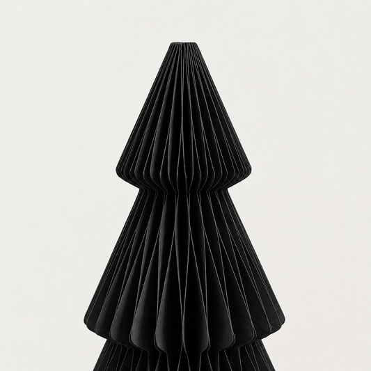 Papier-Weihnachtsbaum Set Schwarz – Detailansicht