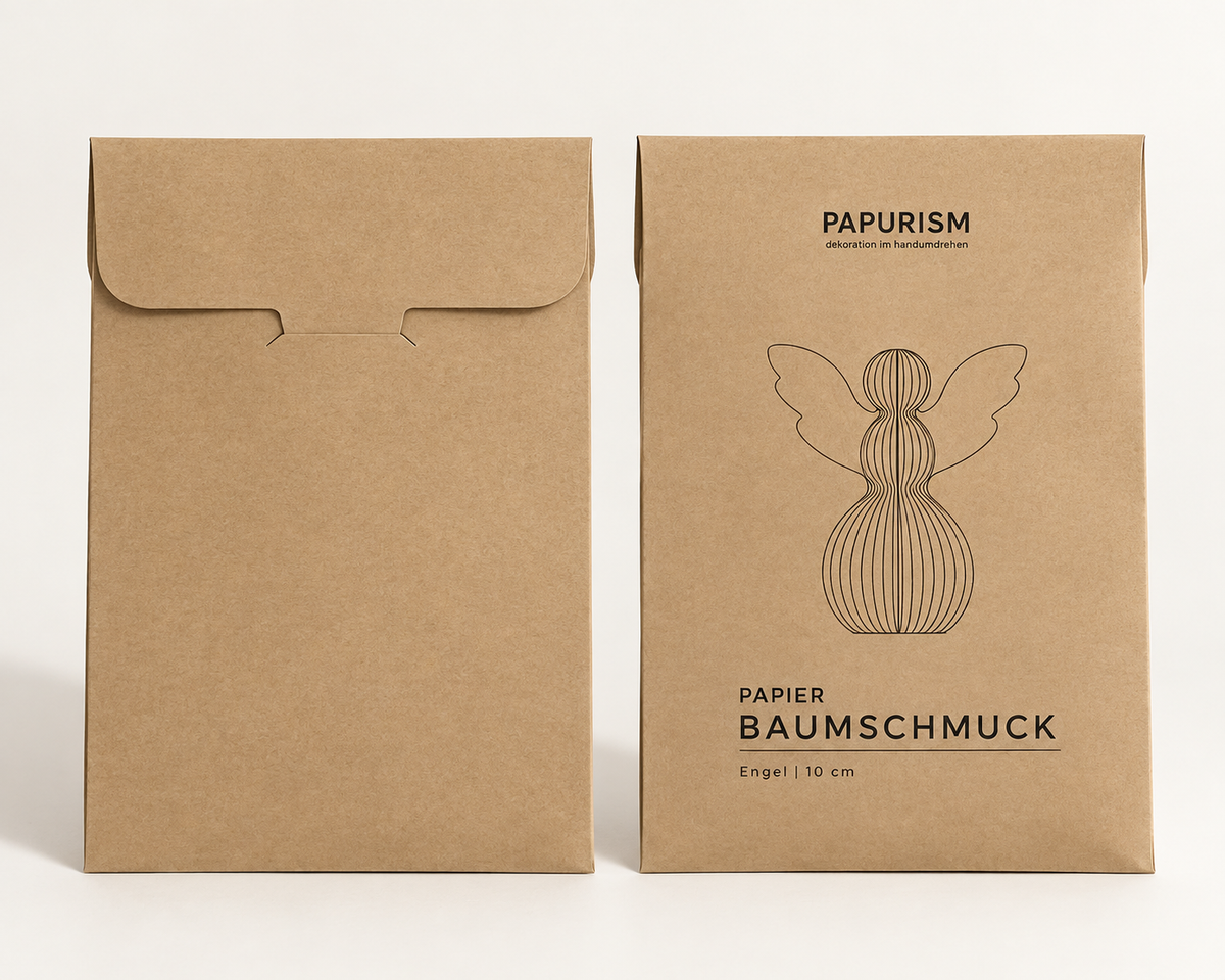 Papier-Weihnachtsengel – Verpackung