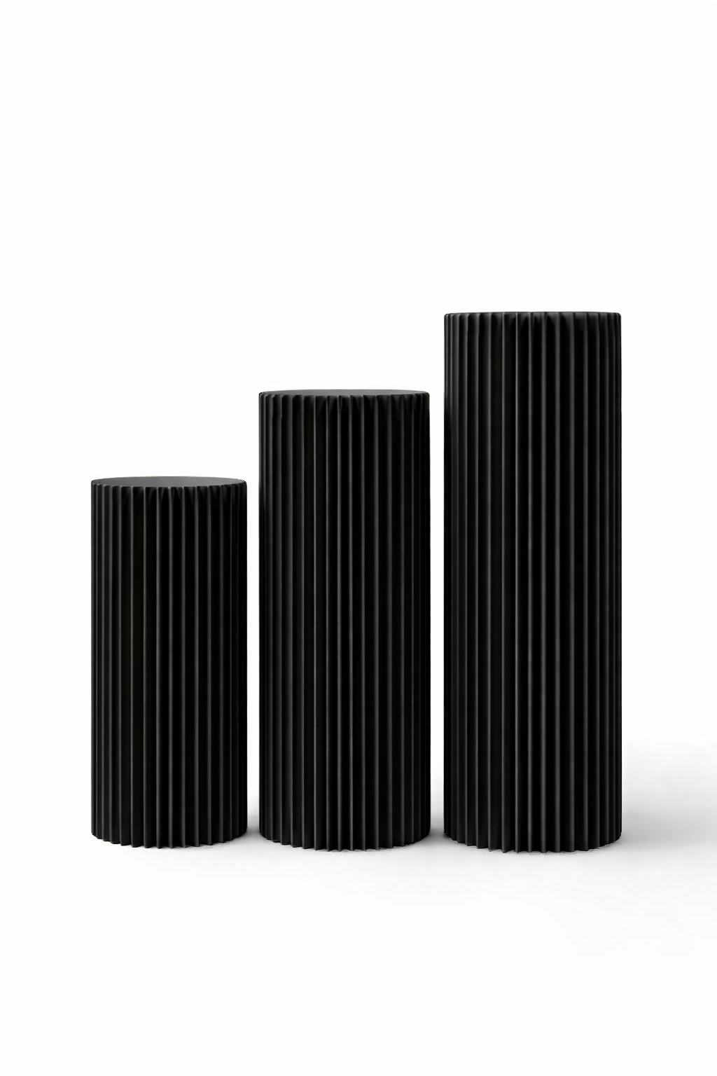 Papiersäule Display Schwarz – 75, 90 & 100 cm