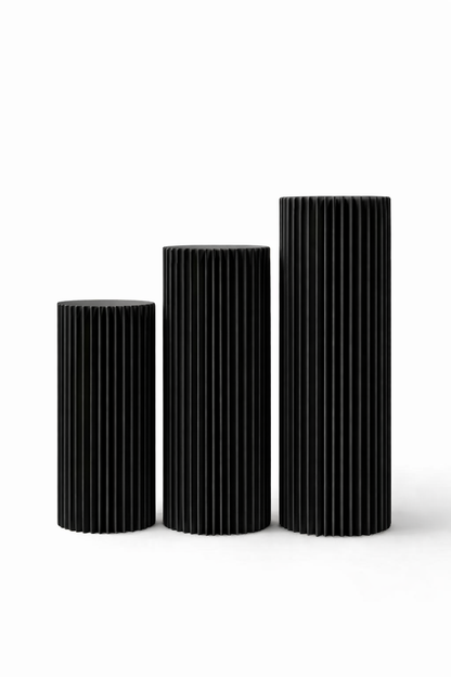 Papiersäule Display Schwarz – 75, 90 & 100 cm