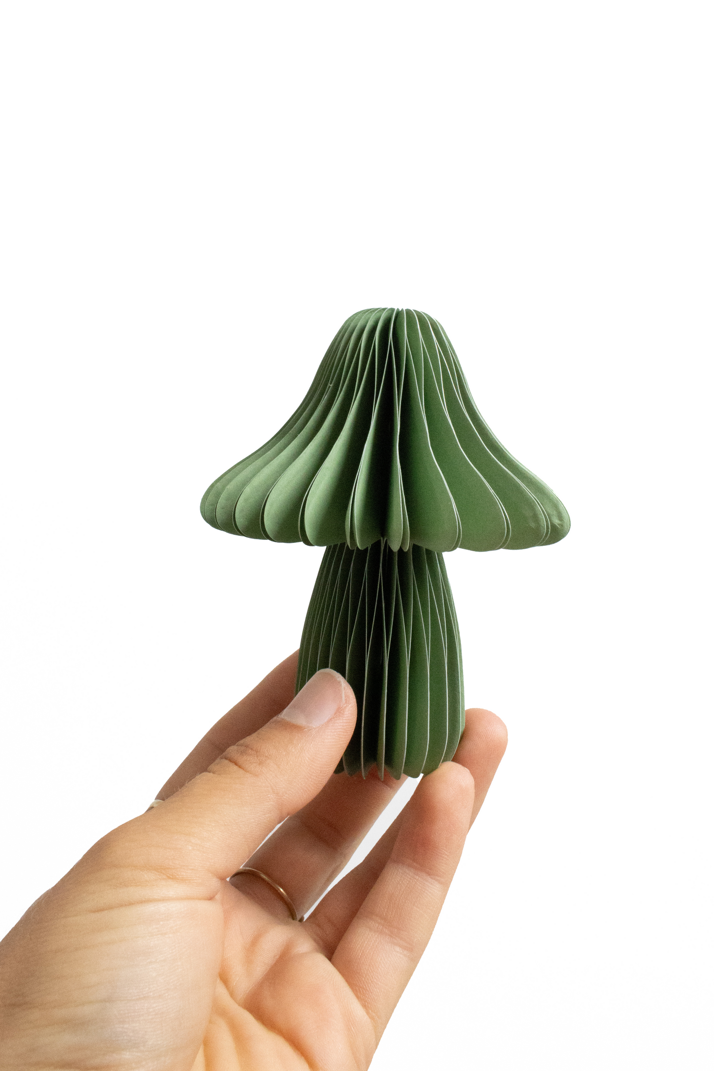 Bunte Papierpilze Herbstdeko 3-er Set braun