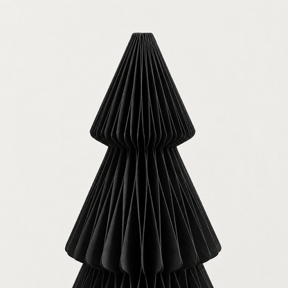 Papier Weihnachtsbaum Set – Schwarz