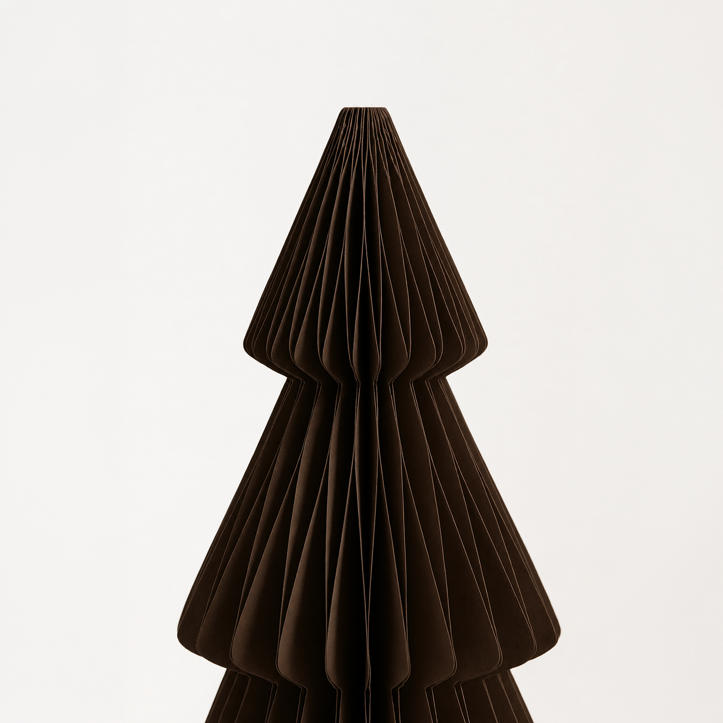 Papier Weihnachtsbaum Set – Sand, Braun & Kaffee