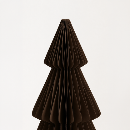 Papier Weihnachtsbaum Set – Sand, Braun & Kaffee