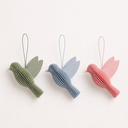 Papier Baumschmuck Vogel, Baumanhänger Christbaum