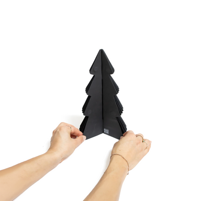 Papier Weihnachtsbaum Set – Schwarz