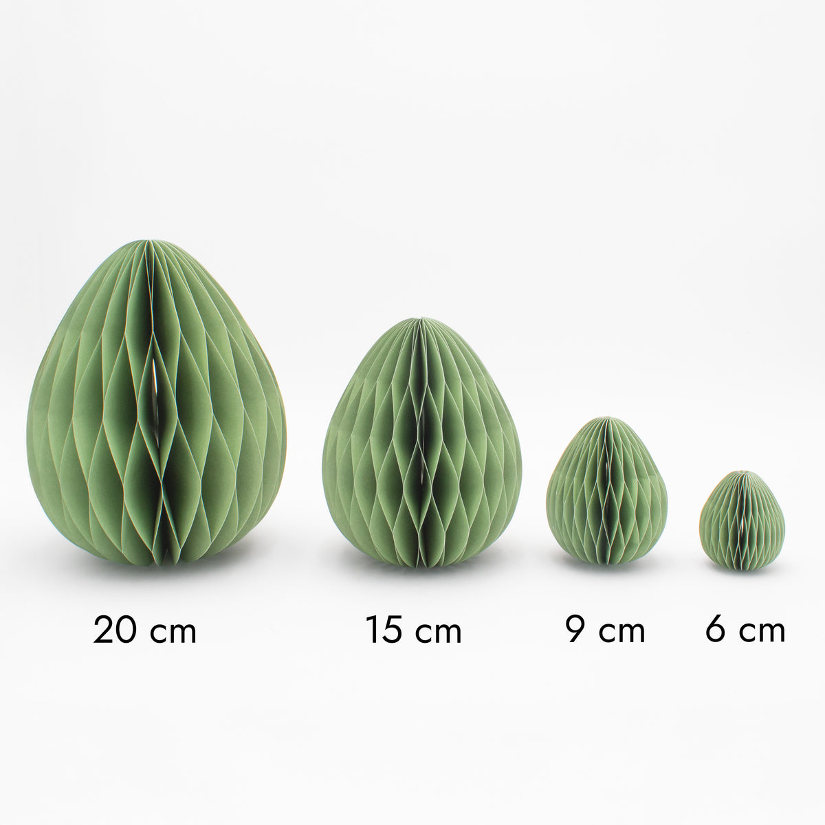 XL Papier-Ostereier Farbenfroh – 15 & 20 cm, Tischdeko