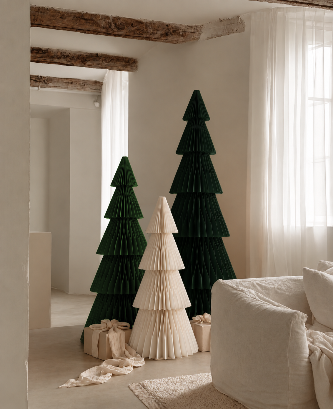 XXL Papier-Weihnachtsbaum Tilda – Dekoidee
