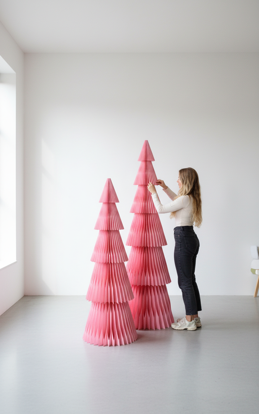 XXL Papier-Weihnachtsbaum Tilda – modular bis 3 m